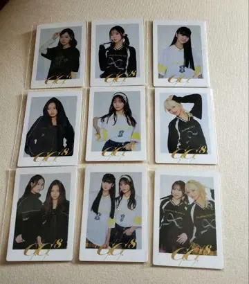 girls2 가르가루 에이트 C상 카드 9장 세트