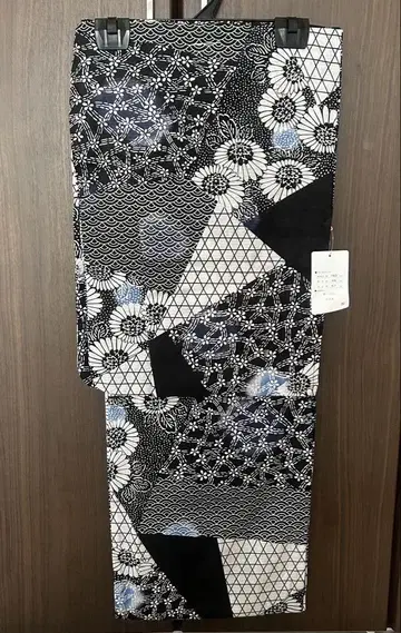 여성용 유카타 화이트 네이비 컬러 새상품