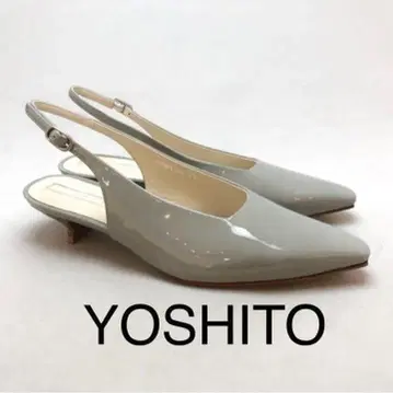 [박스형] 22cm YOSHITO 백 밴딩 에나멜 로우 힐 펌프스