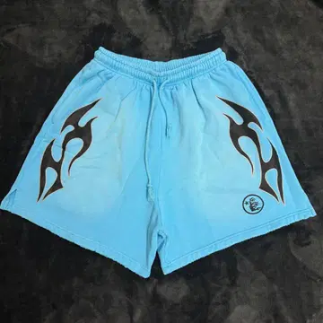 미사용 새상품 Hellstar Flame Shorts 하프 팬츠