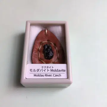 몰다바이트 가죽 펜던트