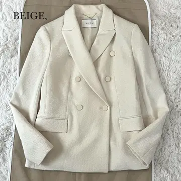BEIGE, 베이지 FIG 더블 자켓 아이보리 사이즈 4