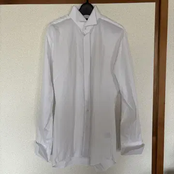 결혼식 신랑 윙카라 셔츠 화이트