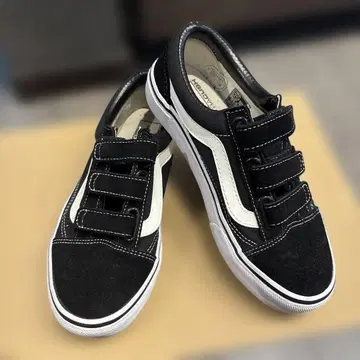 Vans 벨크로 블랙 스니커즈