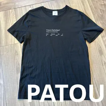 PATOU 파투 반팔 티셔츠 블랙 검정