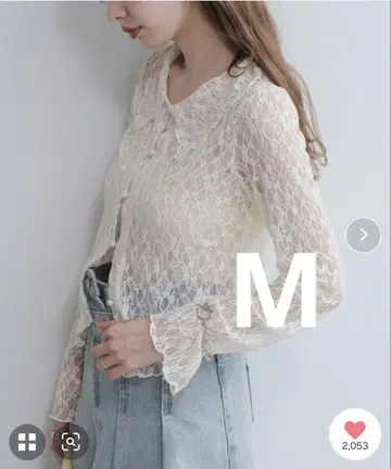 Kastane 카라 레이스 풀오버 M 사이즈