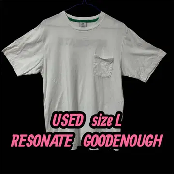 RESONATE GOODENOUGH 백 프린트 티셔츠
