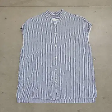 GALERIE VIE 스트라이프 슬리브리스 셔츠