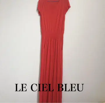 LE CIEL BLEU 반팔 롱 원피스 레드