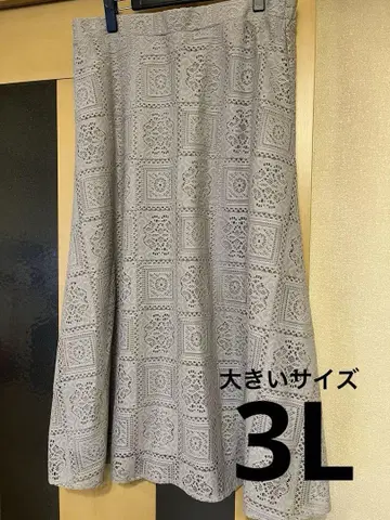 빅 사이즈 레이스 롱 스커트 3L 스커트