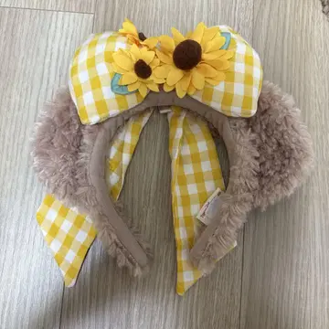 디즈니씨 셰리 메이 해바라기 머리띠 더피 아인냥