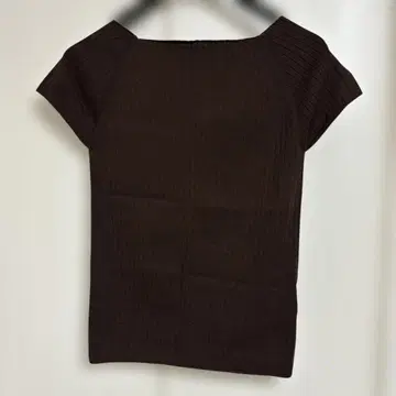 BABYLONE 다크 브라운 반팔 니트 F