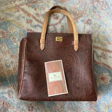 ETRO 페이즐리 무늬 가죽 토트백