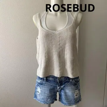 ROSEBUD 아이보리 슬리브리스 니트