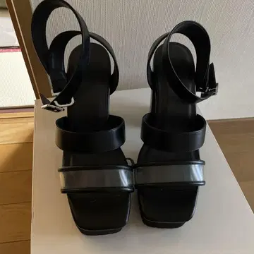 에고이스트 블랙 플랫폼 샌들