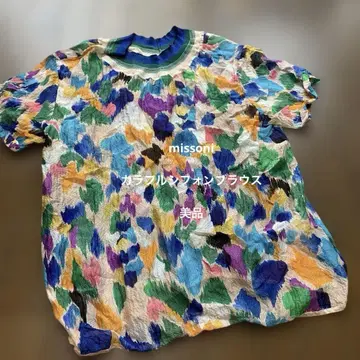 MISSONI 멀티 컬러 반팔 셔츠 새상품급