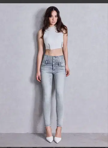 GYDA 하이웨스트 스키니 데님 팬츠