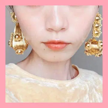 초콜릿 캠벨 귀걸이 골드 결혼식 포멀 축하