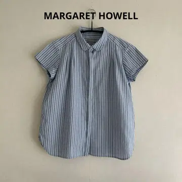 MARGARET HOWELL 코튼 셔츠 스트라이프 사이즈 1