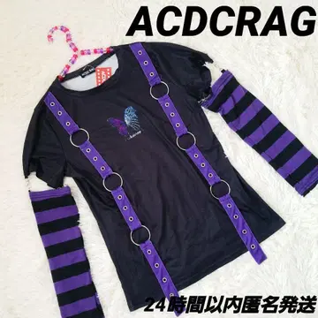 새상품 ACDCRAG 언데드 버터플라이 티셔츠 암워머 탈부착 가능
