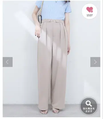 베이지 팬츠 그레이쉬 베이지 내추럴 꾸뛰르