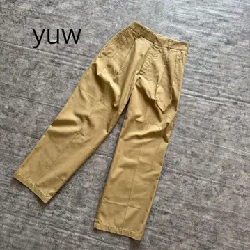 미사용 새상품 유우 yuw 치노 팬츠 턱 팬츠 스트레이트 팬츠