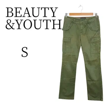 BEAUTY & YOUTH 카고 팬츠 S 사이즈 올리브 그린