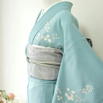 호몬기 명주 여름 오비 세트 a120G 졸업식 결혼식 미야마리
