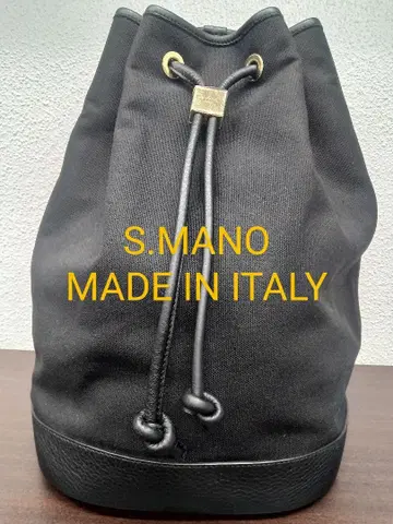 미사용 이탈리아제 S.MANO drawstring bag BK 복조리