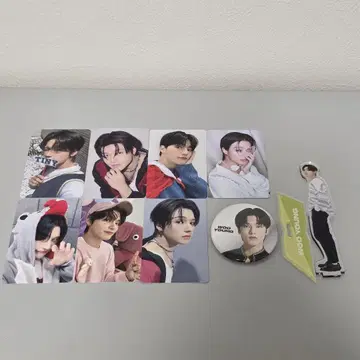 ATEEZ Woo Young 아크릴 스탠드 트레이딩 카드 캔뱃지