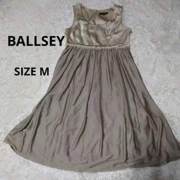 새상품급 BALLSEY 38 실크 슬리브리스 포멀 원피스