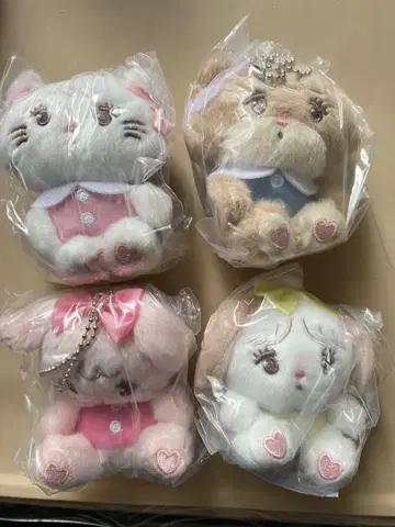 mikko characters 봉제 인형 2 (총 4종 세트)