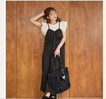 시마무라 츠지 노조미 Ange Charme 데님 원피스 M