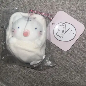 화이트 타이거와 블랙 타이거 오쿠루미 마스코트 봉제 인형 키체인