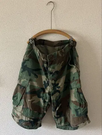 미니 팬츠 빈티지 군복 US 구제 의류