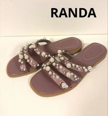 randa 란다 펄 플랫 샌들 핑크 M 사이즈