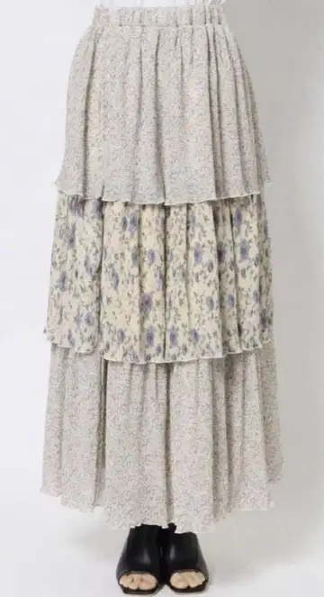 메리제니 floral 개더 캉캉 스커트