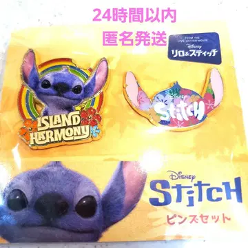 영화 리로와 스티치 실사 핀 배지 핀즈 세트 새상품 도호 한정품