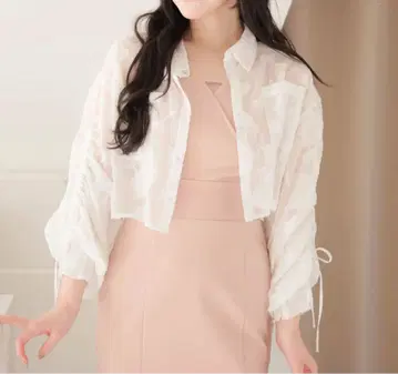 LIP SERVICE 드로스트 슬리브 시어 셔츠
