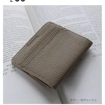 천연 가죽 얇은 타입 미니 지갑