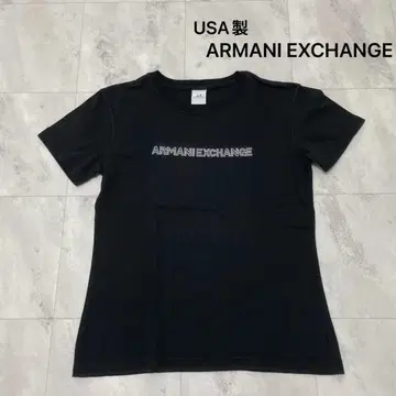 USA제 아르마니 익스체인지 AX 티셔츠 반팔 블랙 여성용