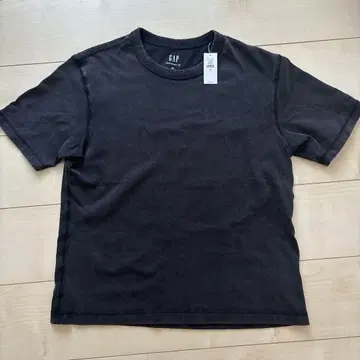 GAP 크롭 T셔츠 블랙 XS