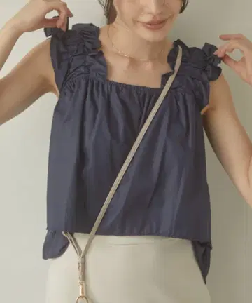 ACYM / Frill shoulder flare 탱크