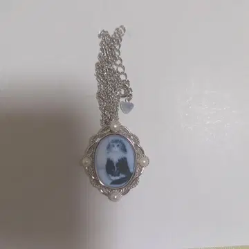 [가격 인하] 미사용 새상품 고양이 캣 스톤 카메오 목걸이