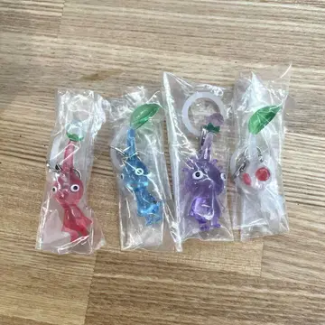 미사용 새상품 PIKMIN 피크민 가챠가챠 메지루시 액세서리 4개