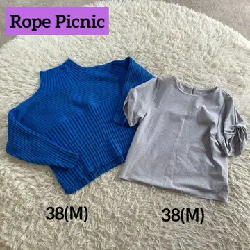 Rope Picnic 로페피크닉 리브 니트 반팔 티셔츠
