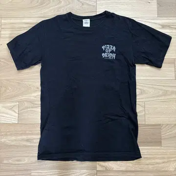 [ 새상품급 ] PIZZA OF DEATH T셔츠 블랙 피자 오브 데스