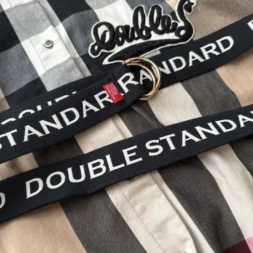 DOUBLE STANDARD 로고 벨트