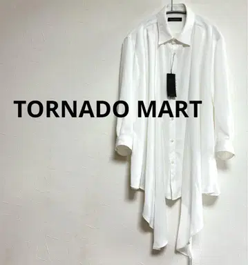 토네이도 마트 TORNADO MART 드레이프 셔츠 화이트 남성용 L