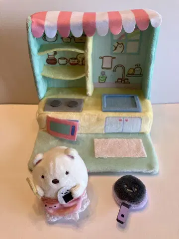 스미코구라시 주방 시로쿠마 프라이팬 봉제 인형